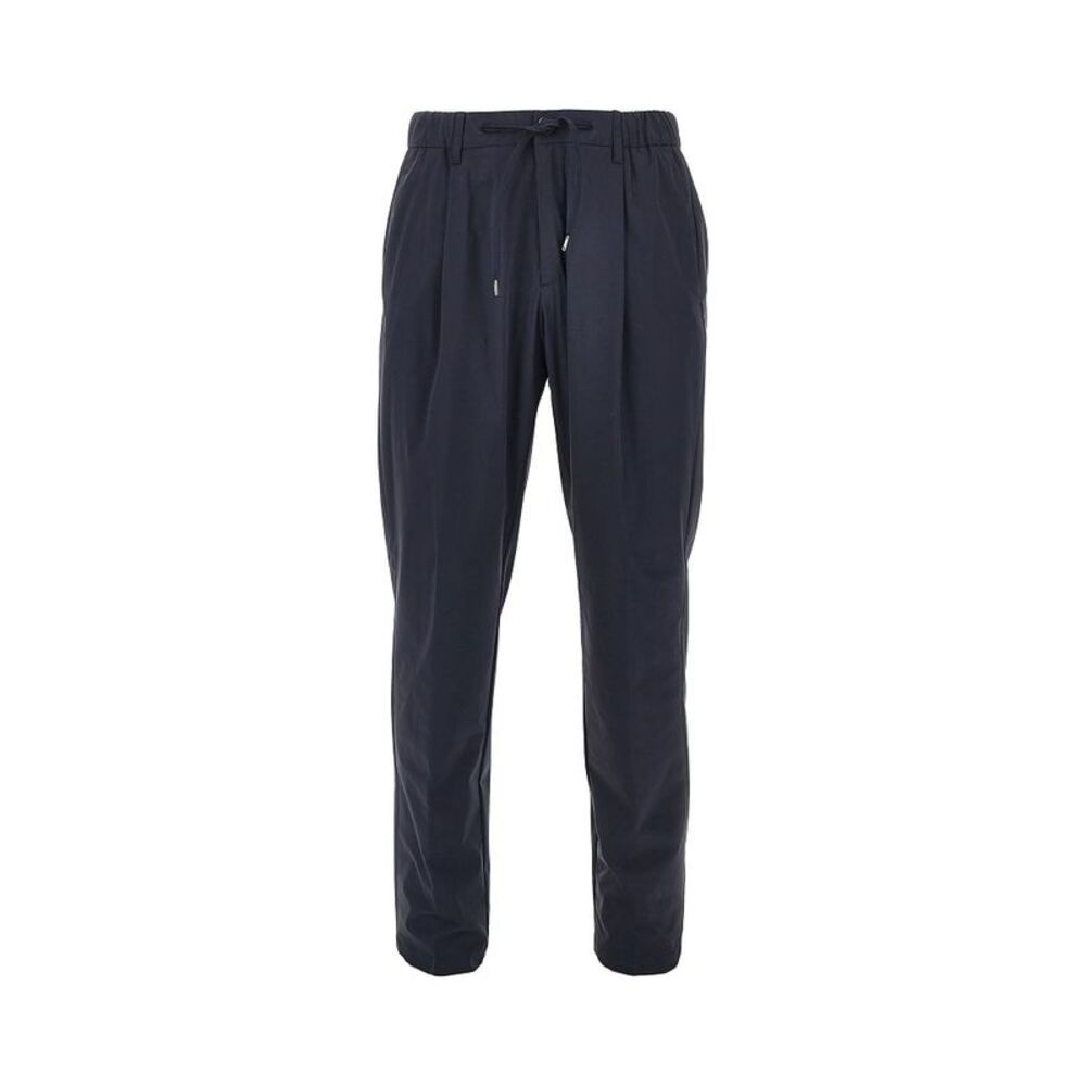 Herno Men Technical Poplin Pants With Drawstring